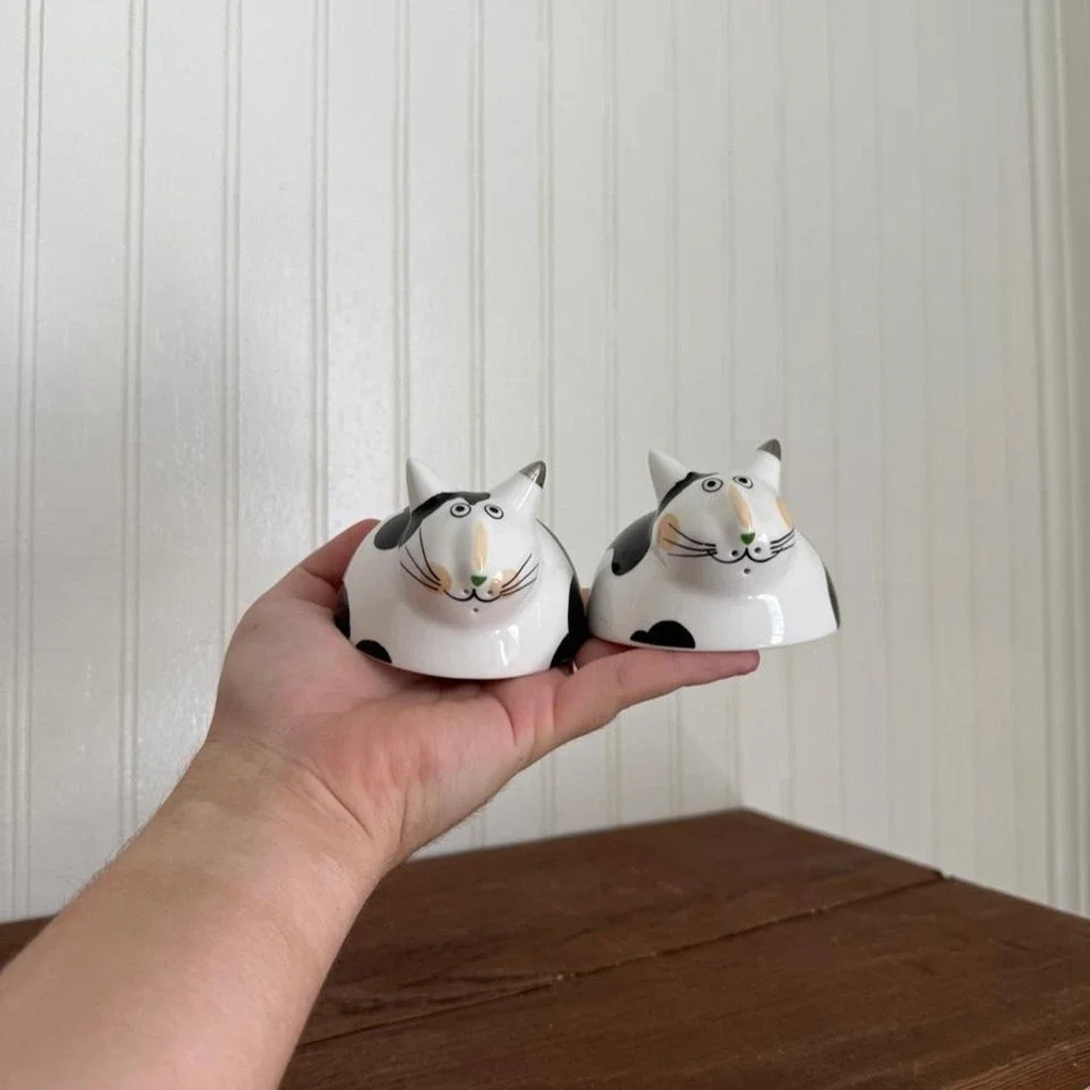 Vintage Cat Salt and Pepper Shaker Set